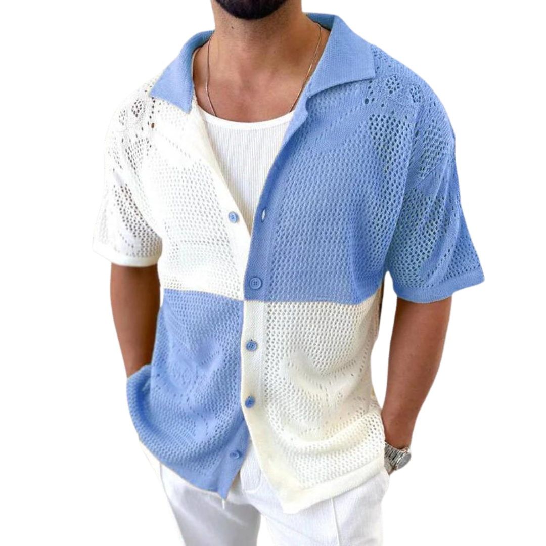 Melchior - Cabana Style Gestricktes Mesh Shirt