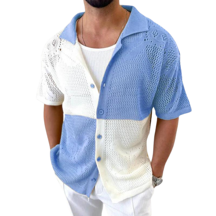 Melchior - Cabana Style Gestricktes Mesh Shirt