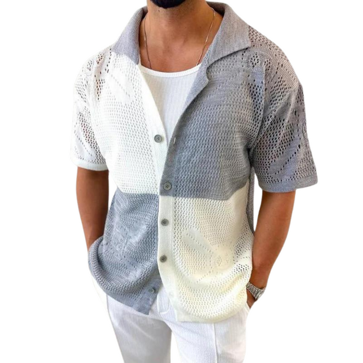 Melchior - Cabana Style Gestricktes Mesh Shirt