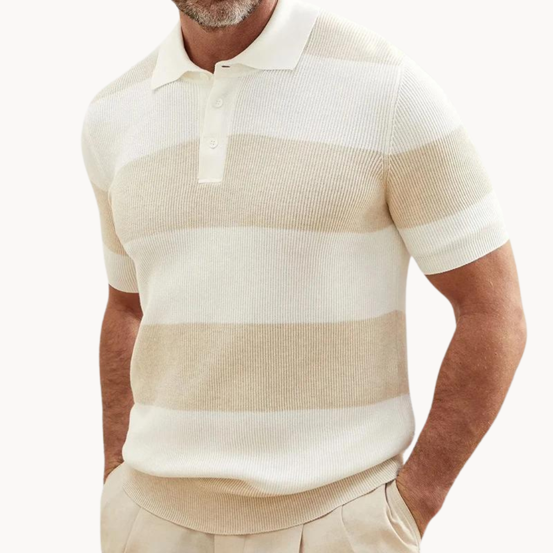 Martin - Gestricktes Streifen Polo