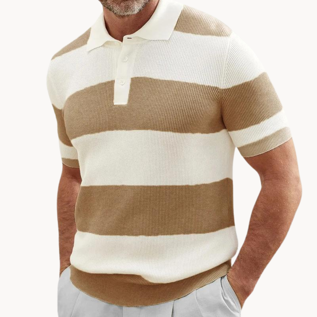 Martin - Gestricktes Streifen Polo