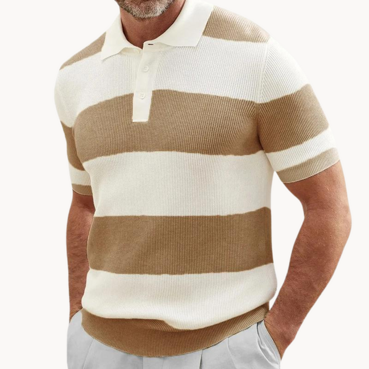 Martin - Gestricktes Streifen Polo