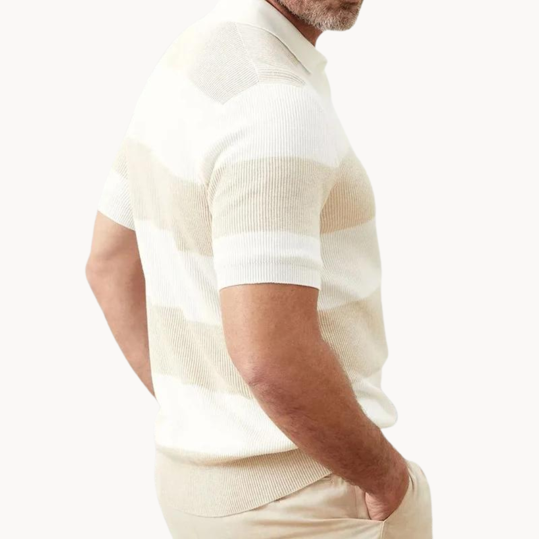 Martin - Gestricktes Streifen Polo