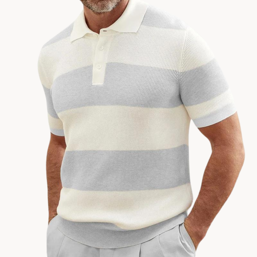Martin - Gestricktes Streifen Polo
