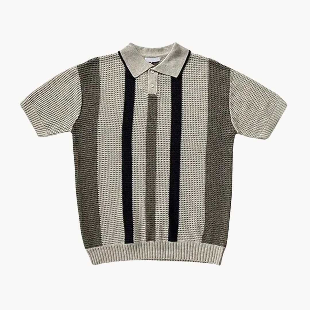 Ezra - Vintage Gestreiftes Polo
