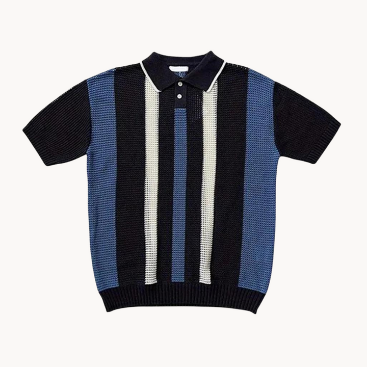 Ezra - Vintage Gestreiftes Polo
