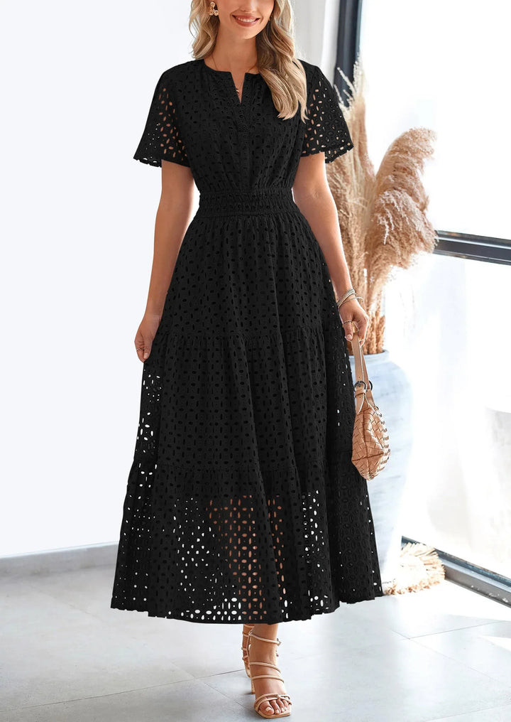 Linette – Elegantes Sommerkleid mit Ösen