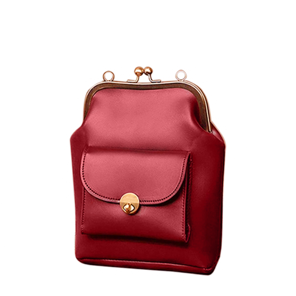 Margarete – Vintage Kussverschluss Schultertasche