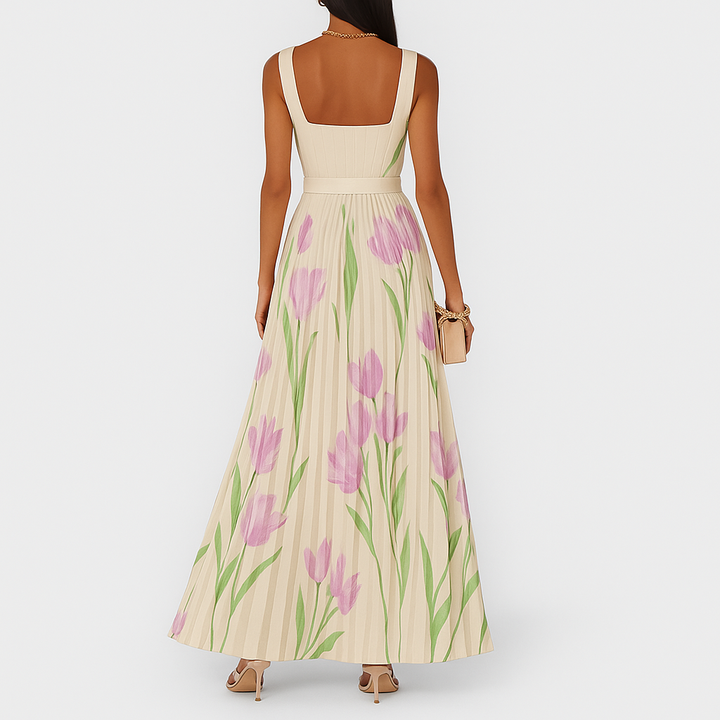 Hallie - Florales Maxikleid
