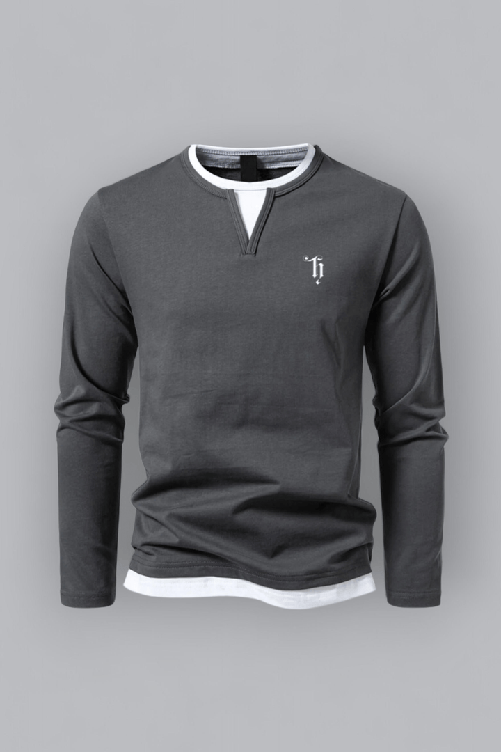 Horace - Double Layered Langarm Shirt