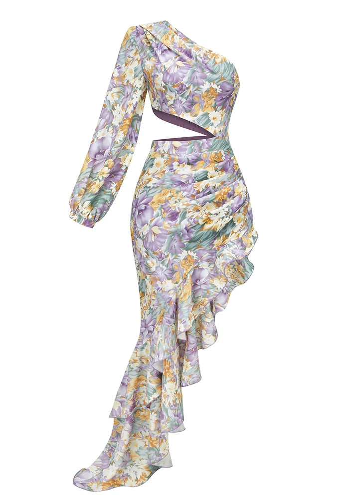 Livvy ™ | Einärmeliges Kleid mit Blumenmuster