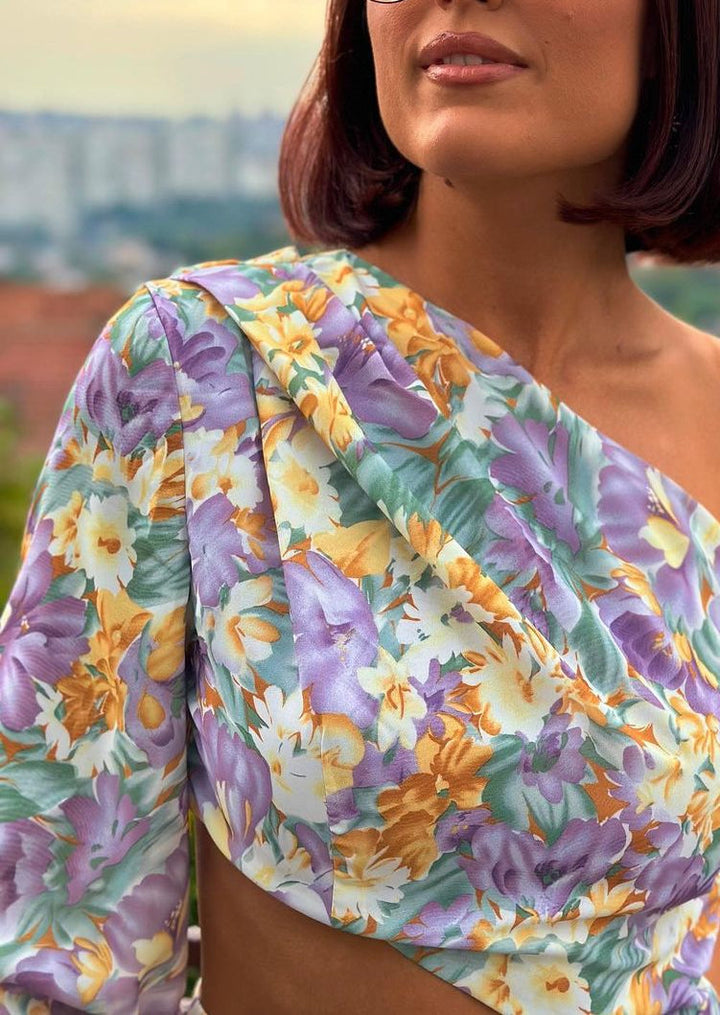 Livvy ™ | Einärmeliges Kleid mit Blumenmuster