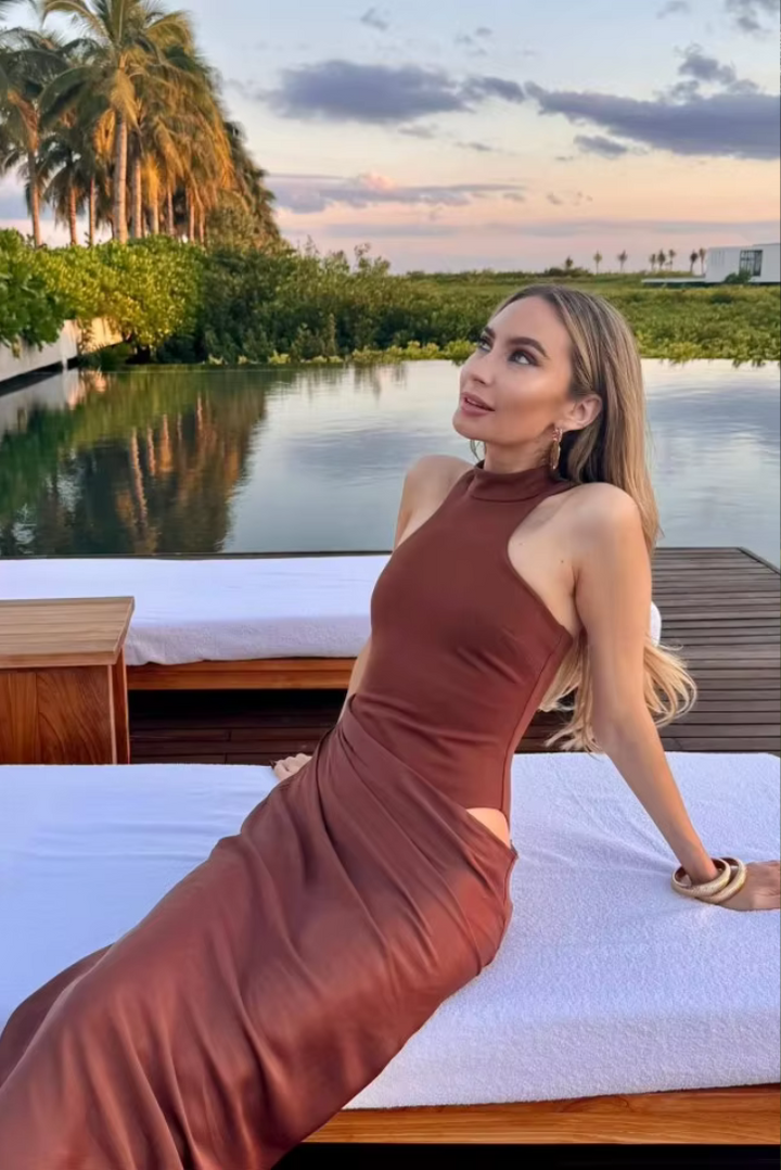 Faye | Asymmetrisches Maxikleid