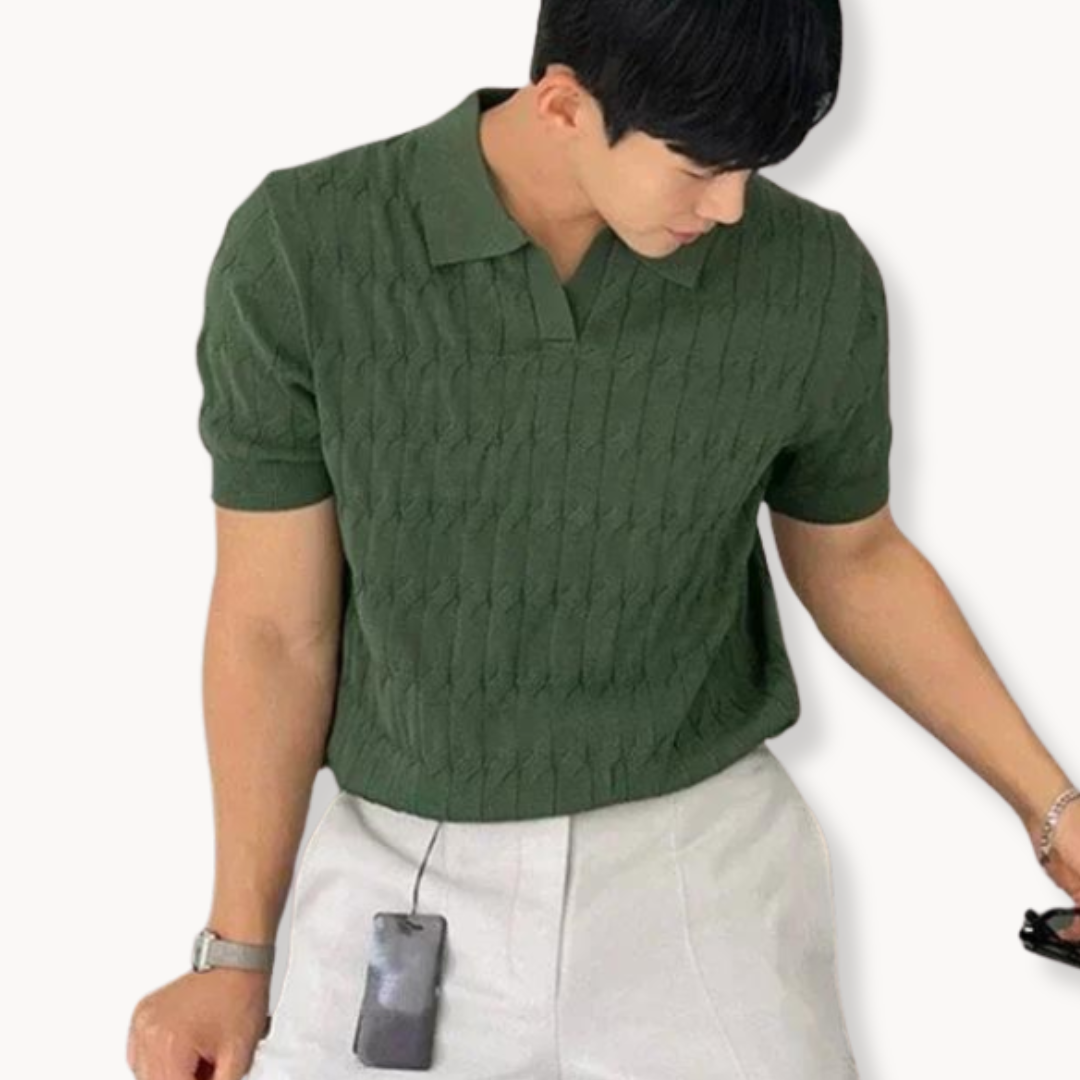 Granville - Klassisches Strick Poloshirt