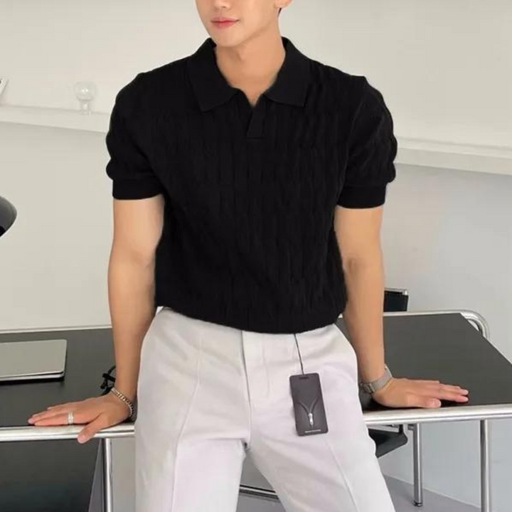 Granville - Klassisches Strick Poloshirt