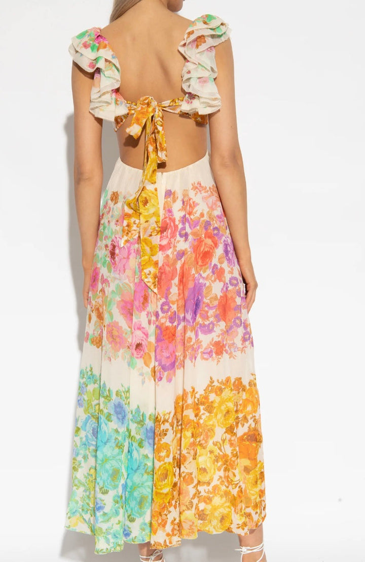 Linne - Sommerkleid mit Blumenmuster