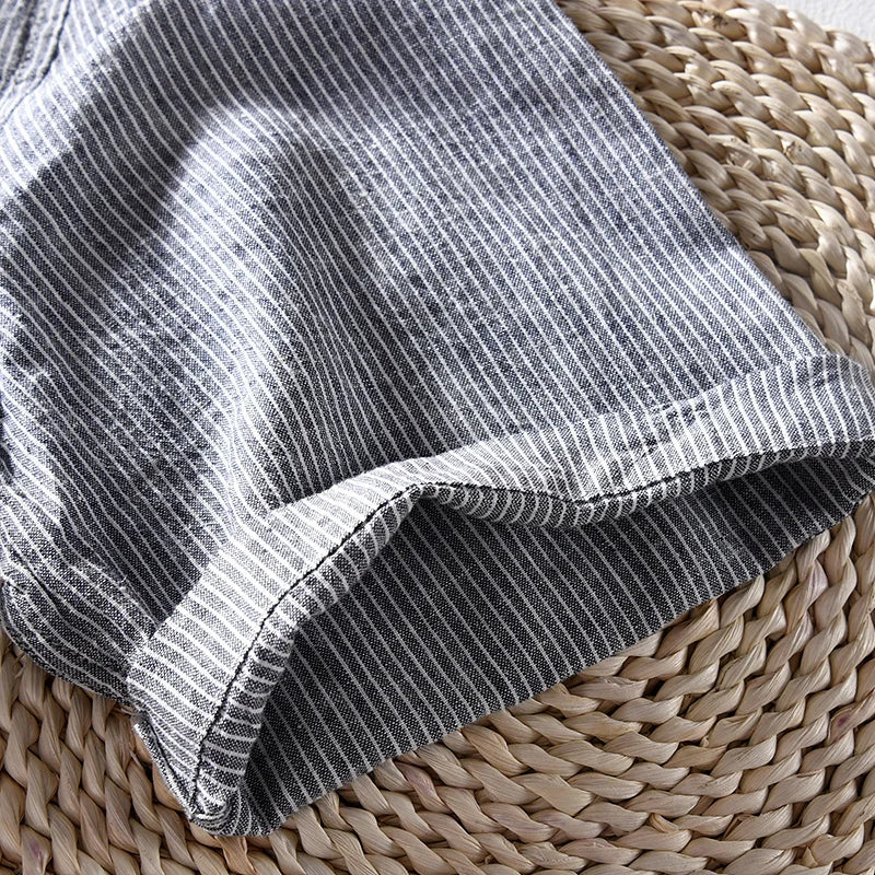 Joaquin - Luxury Gestreiftes Leinenhemd