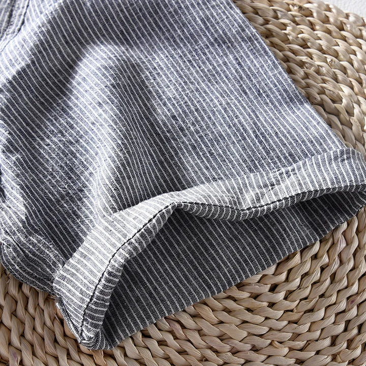 Joaquin - Luxury Gestreiftes Leinenhemd