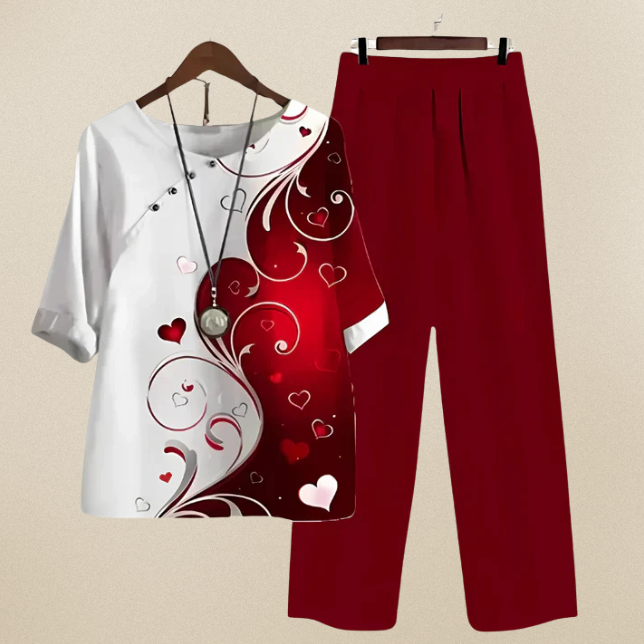 Liv - Elegantes und bequemes Shirt- und Hosen-Set