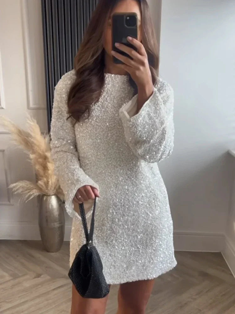 Izzy™ | Pailletten-Schleifenkleid