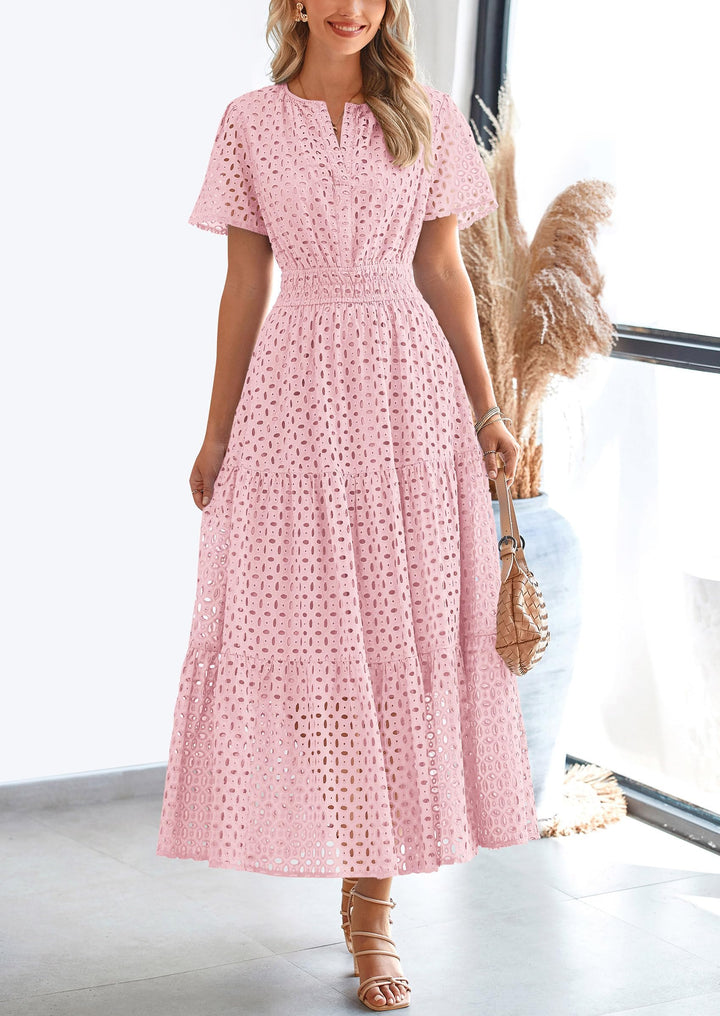 Linette – Elegantes Sommerkleid mit Ösen