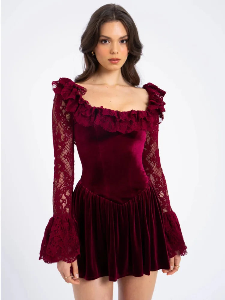 Joyce™ | Romantisches Samtkleid
