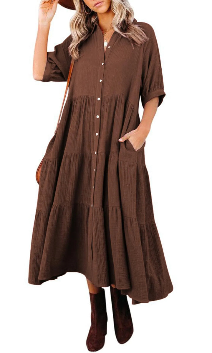 Klara - Midikleid mit Taschen