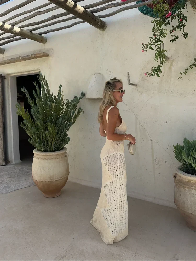 Kleeblatt | Gestricktes Maxikleid