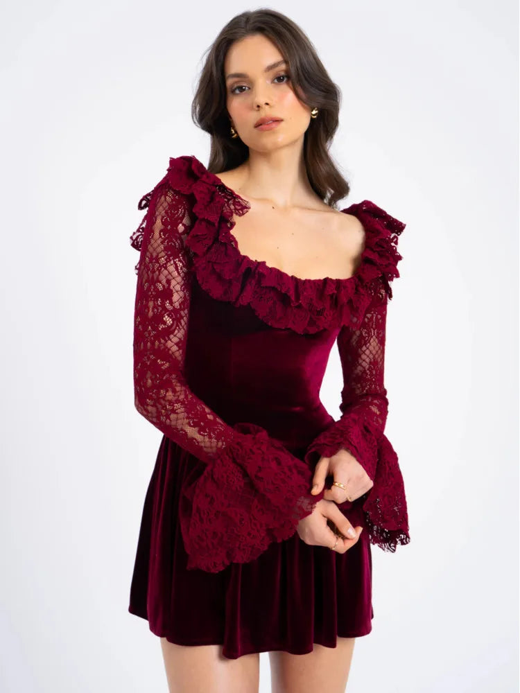 Joyce™ | Romantisches Samtkleid