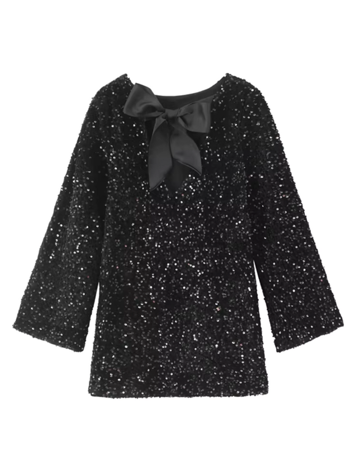 Izzy™ | Pailletten-Schleifenkleid
