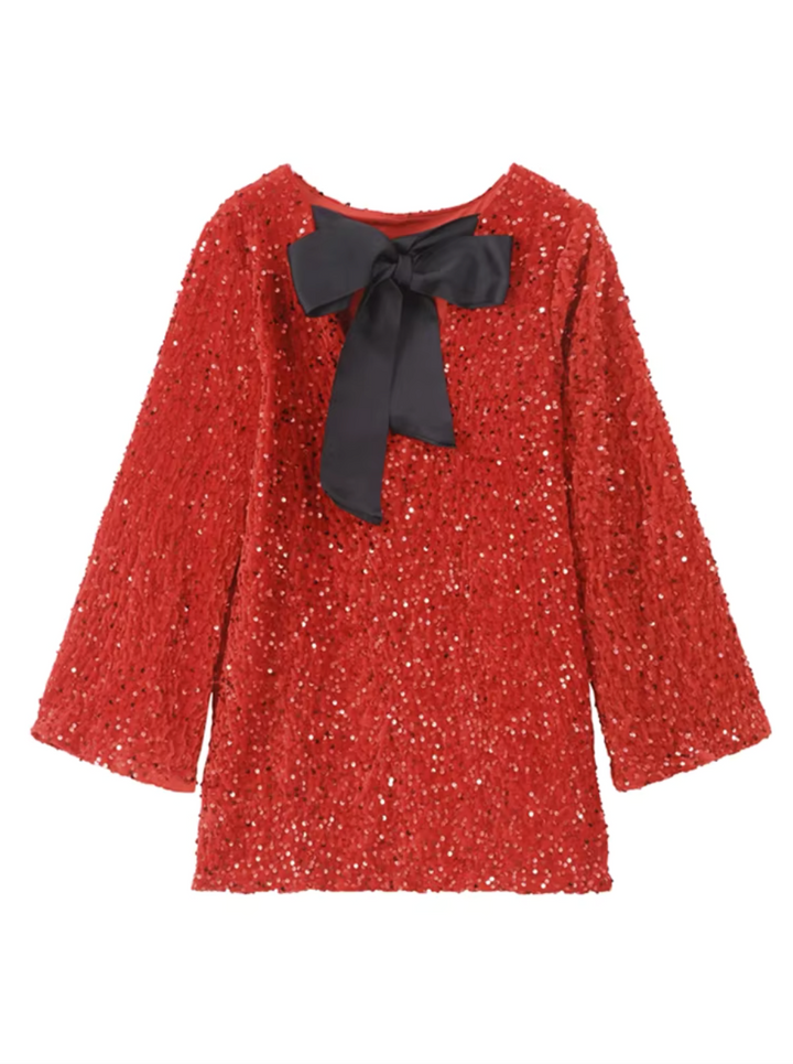 Izzy™ | Pailletten-Schleifenkleid