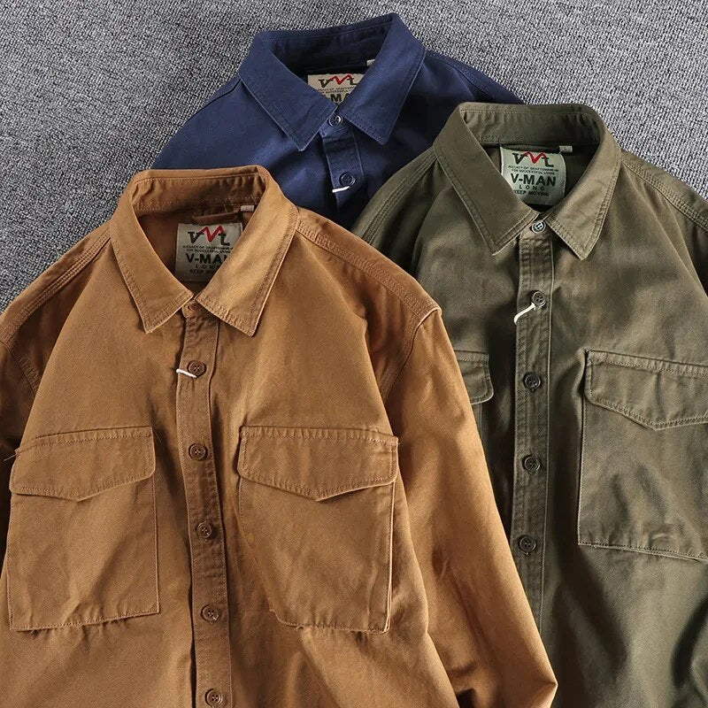 Faelan - Stylish Canvas-Shirt