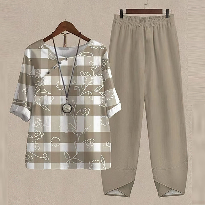 Liv - Elegantes und bequemes Shirt- und Hosen-Set