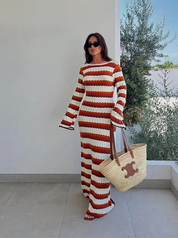 Emmia™ | Damen Baumwoll-Strickkleid