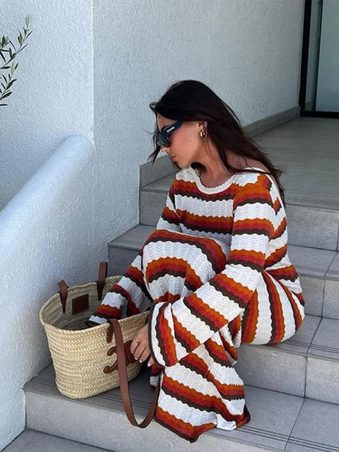 Emmia™ | Damen Baumwoll-Strickkleid