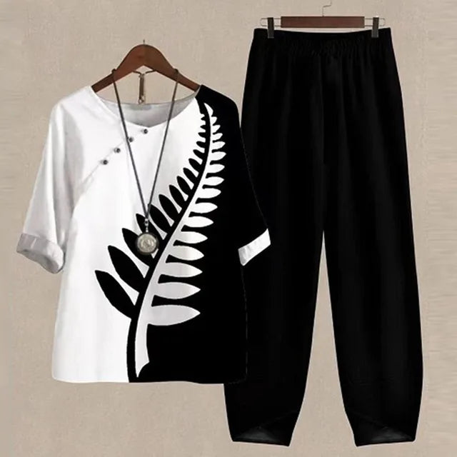 Liv - Elegantes und bequemes Shirt- und Hosen-Set