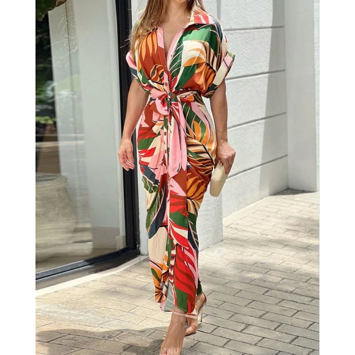 Mila - Casual High-Waisted Hemdkleid