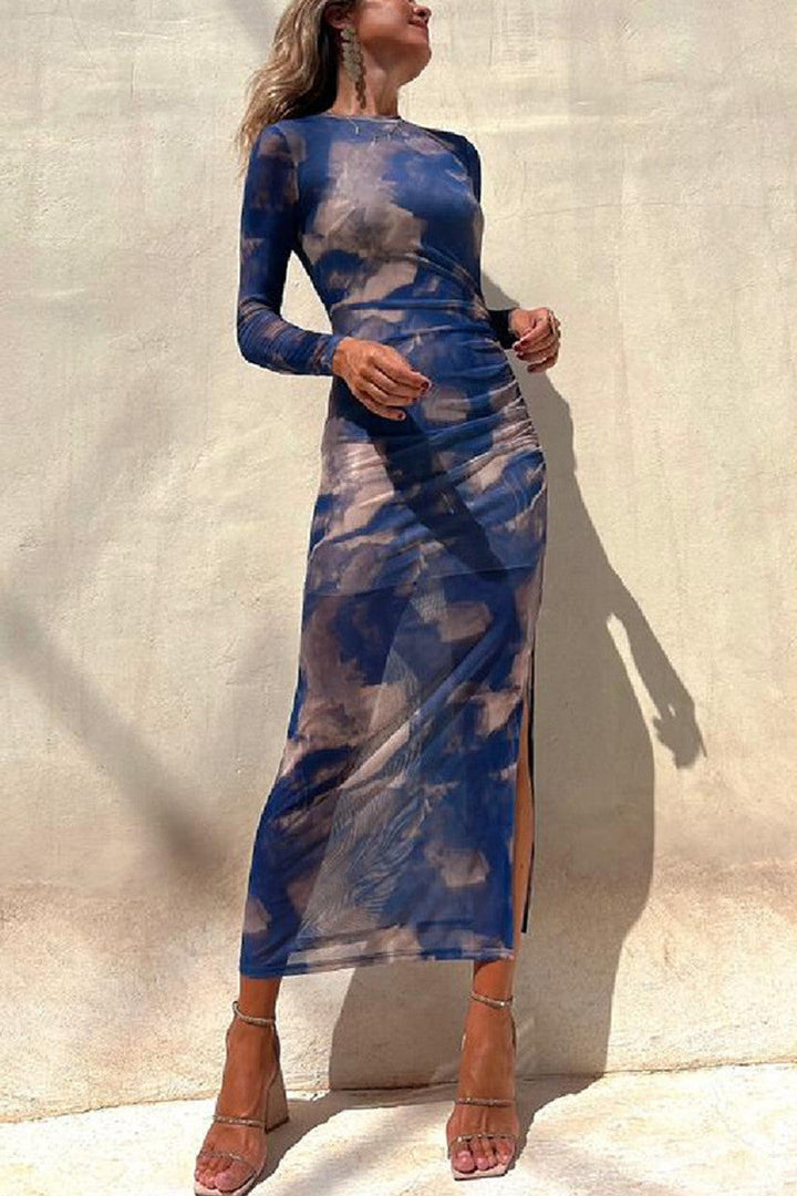 Nina™ | Mesh Langärmliges Kleid