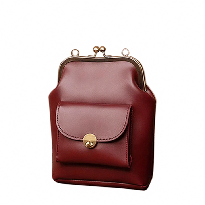 Margarete – Vintage Kussverschluss Schultertasche