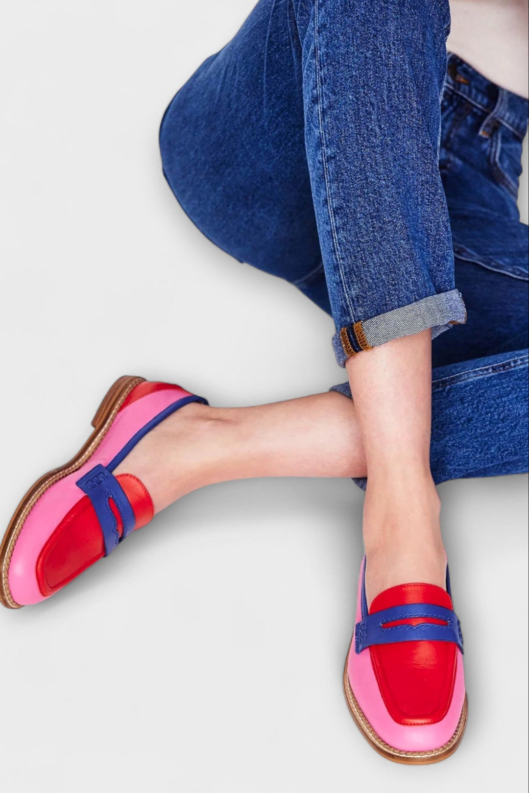 Marigold – Bunte Patchwork-Slipper mit runder Spitze