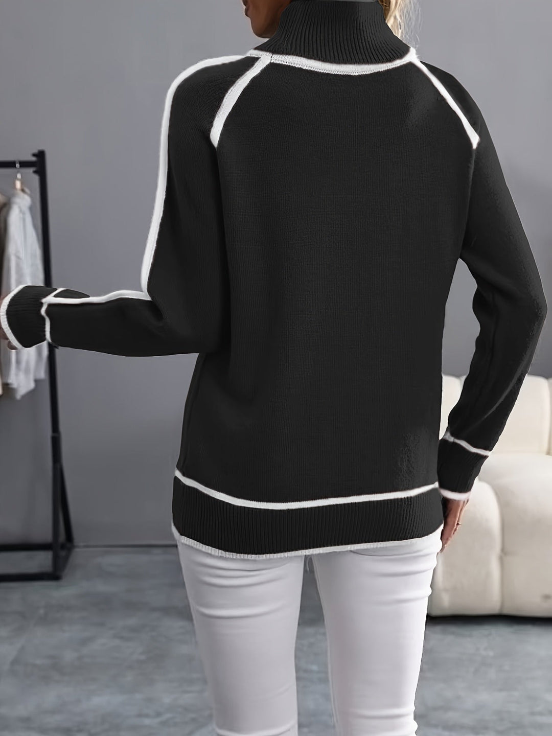 Janice - Pullover mit hohem Kragen