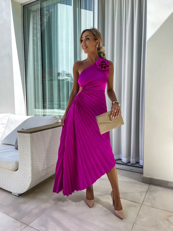 Lizbeth - Kleid mit Blumen-Schultern