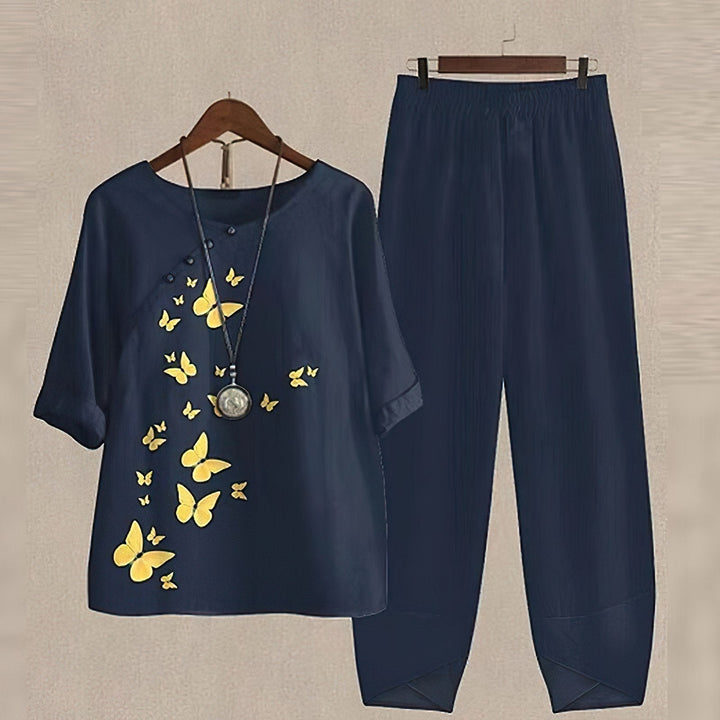 Liv - Elegantes und bequemes Shirt- und Hosen-Set