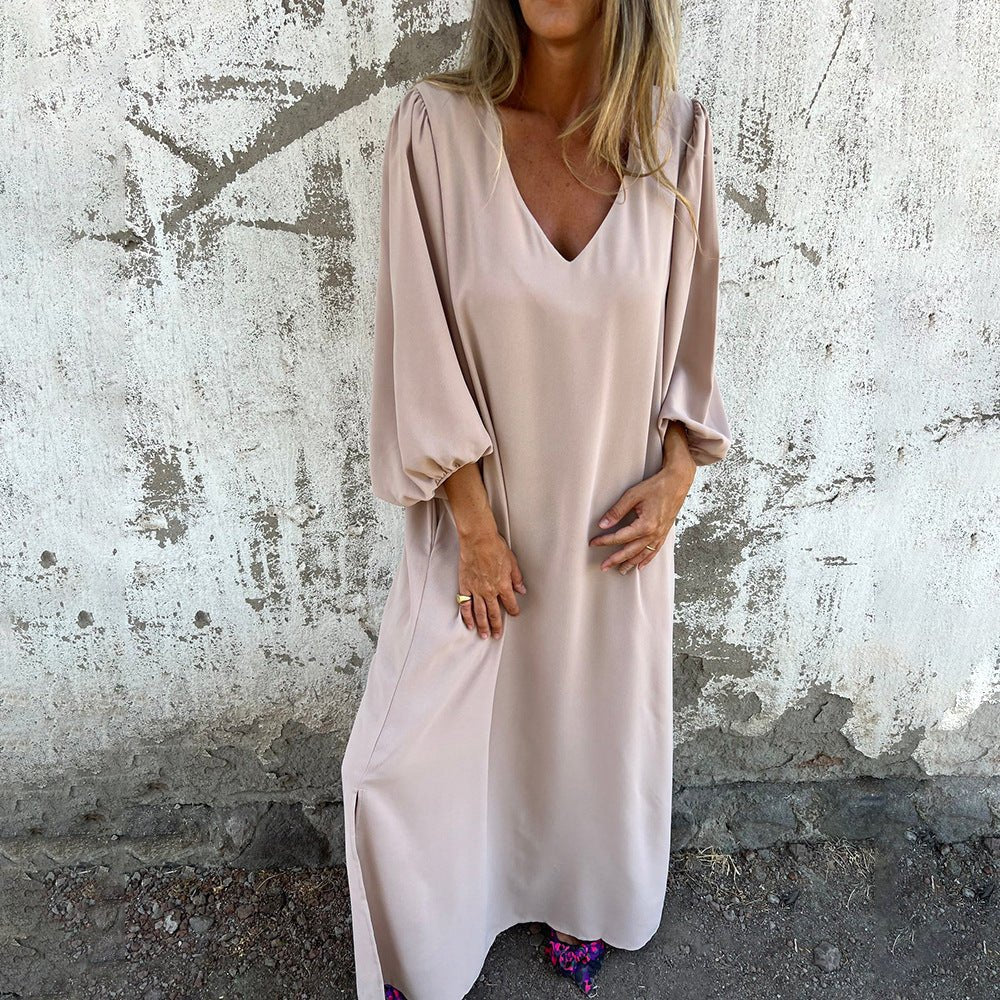 Gilly- Langes Boho-Kleid mit Taschen