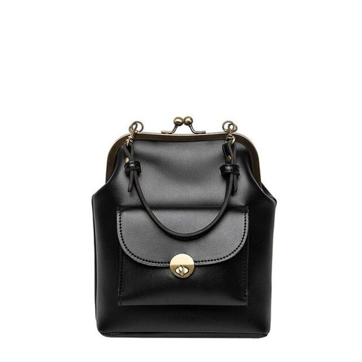 Margarete – Vintage Kussverschluss Schultertasche