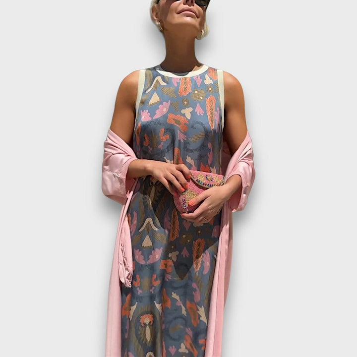 Elveria –  Maxikleid mit Cardigan