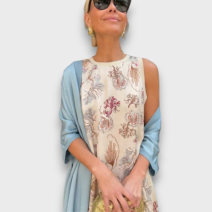 Elveria –  Maxikleid mit Cardigan