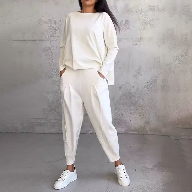 Gemma - Zweiteiliges Set mit langärmligem Oberteil und weiter Hose