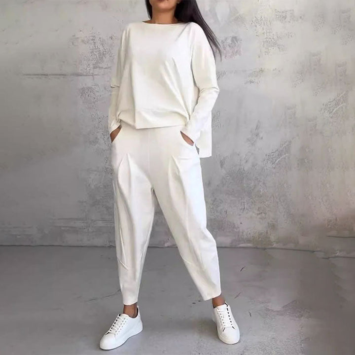 Gemma - Zweiteiliges Set mit langärmligem Oberteil und weiter Hose