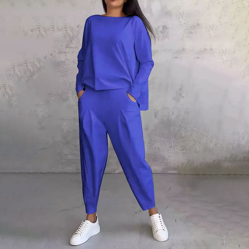 Gemma - Zweiteiliges Set mit langärmligem Oberteil und weiter Hose